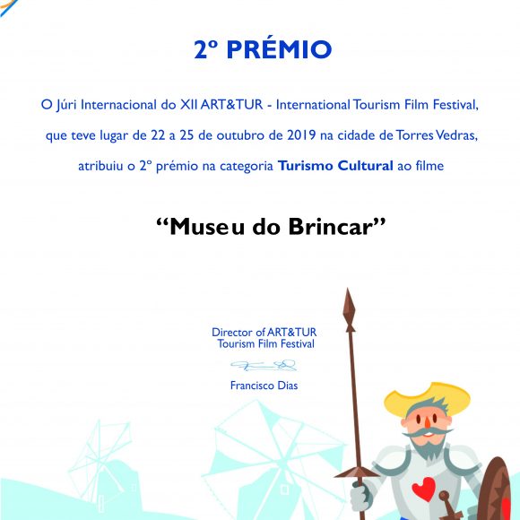 FILME PROMOCIONAL DO MUSEU DO BRINCAR VENCE 2º PRÉMIO NO “INTERNATIONAL TOURISM FILM FESTIVAL”